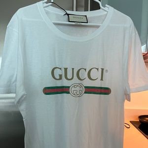 Classic Gucci white T shirt - Brand New, Never Worn